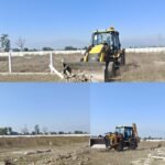 मसूरी–देहरादून विकास प्राधिकरण की सख्ती, 125 बीघा भूमि पर की जा रही अवैध प्लॉटिंग पर चला एमडीडीए का बुलडोजर